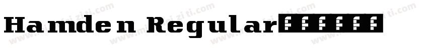 Hamden Regular字体转换